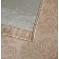 thumbnail image 3 of Evelyn Embossed Thermal Grommet Blackout Curtains Room Darkening, Noise Reduction Fabric Blocks 97% of Sunlight (Panel Pair 38" W x 84" L, Taupe), 3 of 3