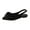 Black, variant on Wensltd Low Heels Shoes for Women Comfortable Slip-on Shoes Round Toe Bow Dress Work Shoes for Office Business