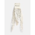 thumbnail image 3 of No Boundaries Women's Triangle Scarf with Lace Trim, Cream Dot, 3 of 3