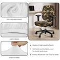 thumbnail image 3 of SCRAWLGOD Bee Sunflowers Comfy Office Chair Covers with Arm Rest Slipcovers Crease Resistant High Back Chair Cover Washable Universal Desk Chair Protector, 4 PCS, 3 of 7