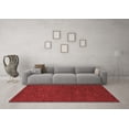 thumbnail image 3 of Ahgly Company Indoor Round Abstract Red Modern Area Rugs, 6' Round, 3 of 4