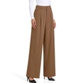 thumbnail image 2 of Sundazz Women's Dress Pants Wide Leg Work Pants High Waisted Business Casual Trousers with Pockets, 2 of 9