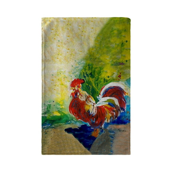Betsy Drake BT144 Red Rooster Beach Towel - 30 x 50 in.