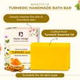 thumbnail image 4 of Ayurvedic Handmade Soaps Natural Bath Bar - Turmeric and Basil Combo Pack | Essential Oil | Vegan | All Skin Types | (Pack OF 6), 4 of 5
