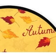 thumbnail image 3 of Dreamtimes Maple Leaves Autumn Yellow Backg Round Area Rug 3Ft Small Round Area Rug Soft Bedroom Entryway Foyer Throw Mat Washable Non-Shedding Non-Slip Sofa Nursery Carpet, 3 of 5
