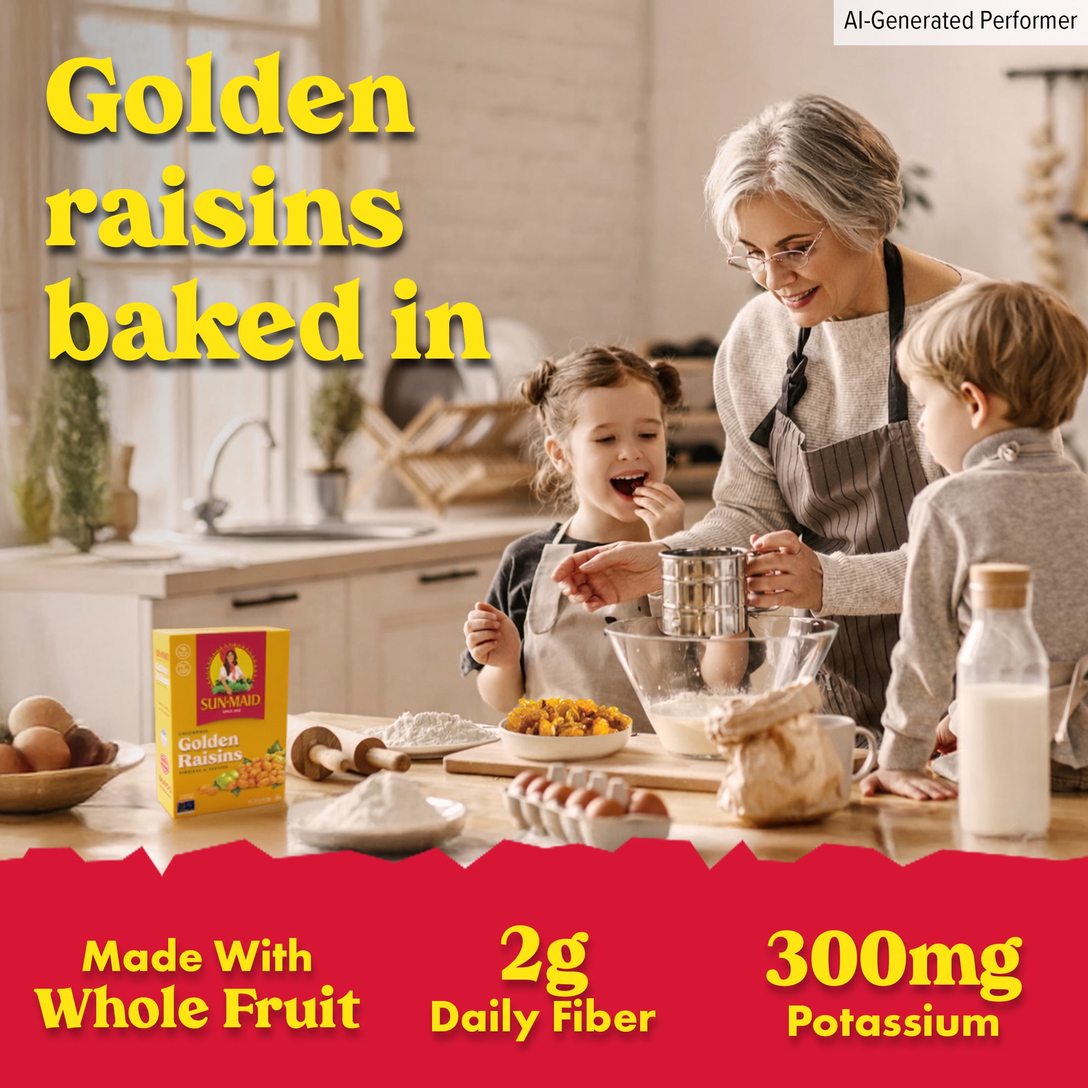 Sun-Maid, California Golden Raisins, 12 oz Bag in a Box, Non-GMO