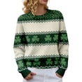 thumbnail image 5 of St Patricks Day Sweater Women Long Sleeve Crewneck Irish Oversized Pullover Plus Size Sweater, 5 of 8