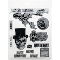 Tim Holtz Cling Stamps 7"X8.5"-Mr. Bones