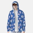 thumbnail image 2 of Daiia Party Shark Cute UPF 50+ Sun Protection Hoodie Jacket Lightweight Long Sleeve Sun Shirt for Women Men with Pocket Hiking Outdoor-Medium, 2 of 7
