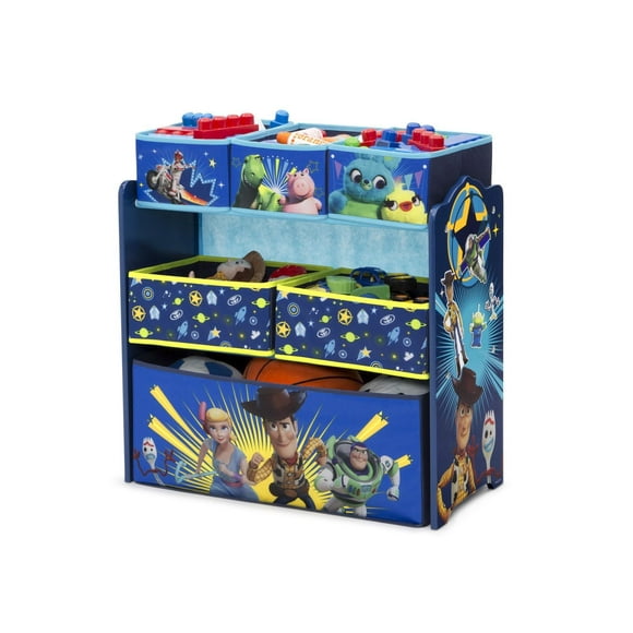 Organiseur pour jouets Décore et Entrepose à 6 bacs Histoire de Jouets 4 de Disney/Pixar par Delta Children
