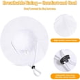 thumbnail image 4 of Baby Girl Sun Hat with UPF 50+ Outdoor Adjustable Beach Hat with Wide Brim Bucket Hats, 4 of 5