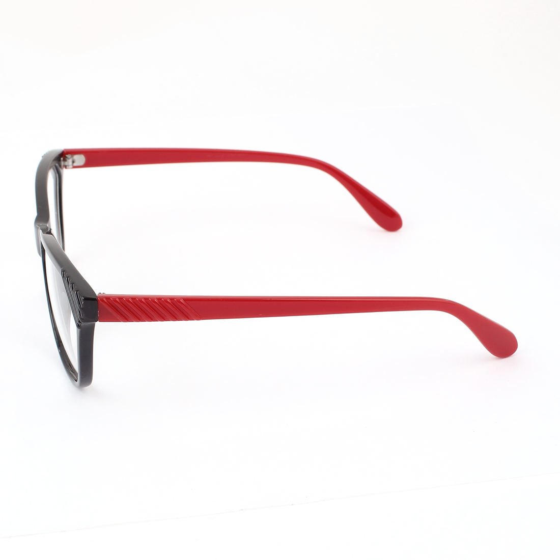 Single Bridge Clear Lens Plain Glasses Eyeglasses Plano Spectacles Black