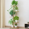 thumbnail image 1 of Alician 5 Tier Plant Stand Indoor, Multi-Layer Plant Stands For Indoor Plants, Vintage Design Plant Shelf Corner Flower Stand For 6 Plants, Tall Planter Holder Shelf For Home, 1 of 6