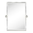 thumbnail image 2 of TEHOME Brushed Nickel Metal Framed Pivot Rectangle Bathroom Mirror 20x30", 2 of 7