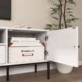 thumbnail image 2 of MAYEERTY Modern TV Stand, 71" Entertainment Center, Storage Cabinet with Adjustable Shelves, White, 2 of 7