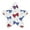 Red and Blue Stripe Bows, variant on Star Night Light Auto On/Off Plug-in Wall Light with Light Sensor Warm White LED for Home Party Red and Blue Stripe Bows