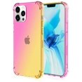 thumbnail image 4 of 3 Packs Compatible with iPhone 12 Pro Case Cute Rainbow Color Changing Gradient Ramp Corners Bumper Protective Cover Soft TPU Silicone Rubber Silm Ultra Thin Luxury Protection Case 6.1 inch, 4 of 7