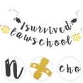 thumbnail image 2 of 2 Sets of I Survived Law School Banner Grad Bunting Banner Graduation Banner, 2 of 6