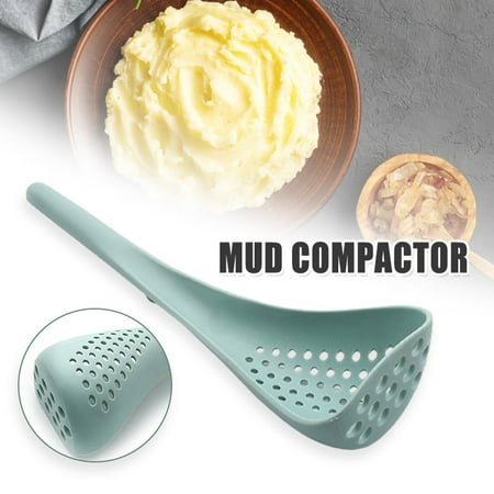 

Large Colander Scoop Potato Masher 11.8in Coated Pan Pot Safe Food Strainer Non-Stick Cooking Utensils Kitchen Gadgets New