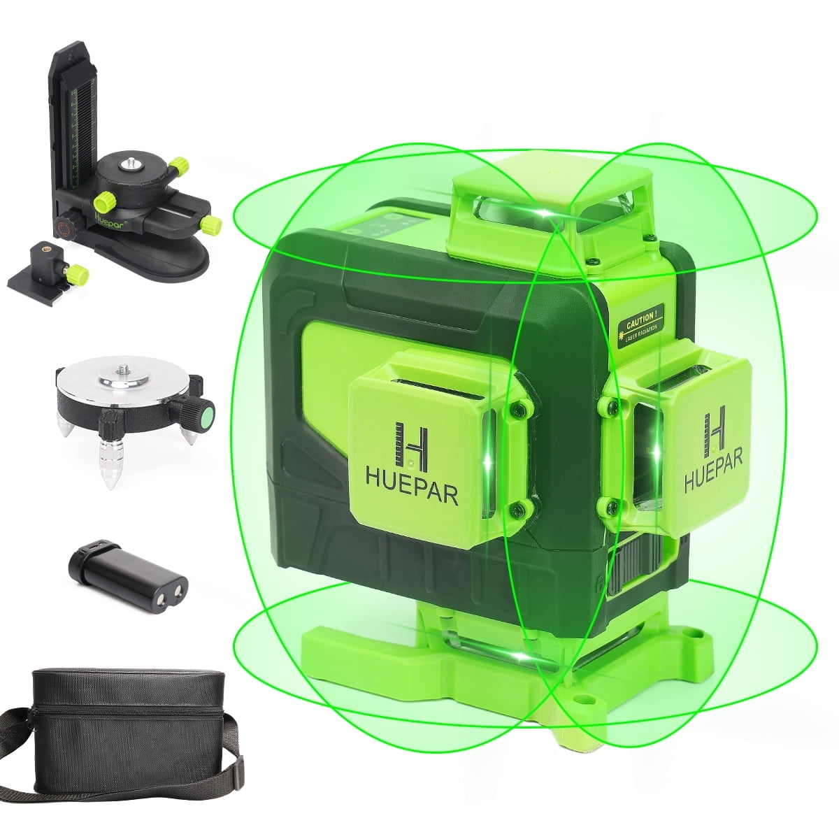 Huepar 4D Self-Leveling Green Laser Level with Remote Control photo 1