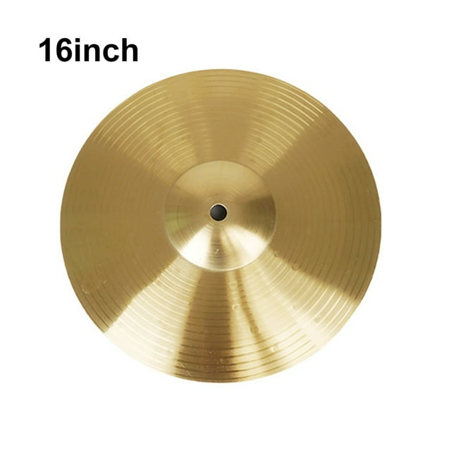 GLFILL Batterie 8/10/12/14/16 Pouces en Laiton Anti-Rouille Kit de Batterie Cymbale Hi-Hat Accessoires pour Instruments de Percussion 16 Pouces