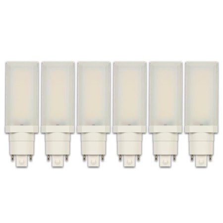 

Westinghouse Lighting 5148120 9W 26W Equivalent Horizontal Direct Install 3500K Dimmable LED Light Bulb - G24Q & GX24Q Base - Pack of 6