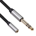 thumbnail image 2 of Cable De Audio Cable hembra de 3,5 mm a macho de 6,35 mm Adaptador de enchufe TRS 1/8 Jack a 1/4 (1,5 m), 2 of 6