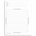 thumbnail image 3 of Bookfactory Cuaderno Para Tomar Notas/Cuaderno Para Tomar Notas Para Estudiantes, Cuaderno Sin Carbón, 50 Juegos De Páginas De 8 1/2" X 11" - 100 Hojas En Total - [Encuadernado Con Alambre] (Log-050-7, 3 of 5