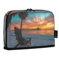 thumbnail image 2 of DIXRUYEE Pencil Case Large Capacity Pencil Bag simple Beach Sunset with Pier Pattern, 2 of 7