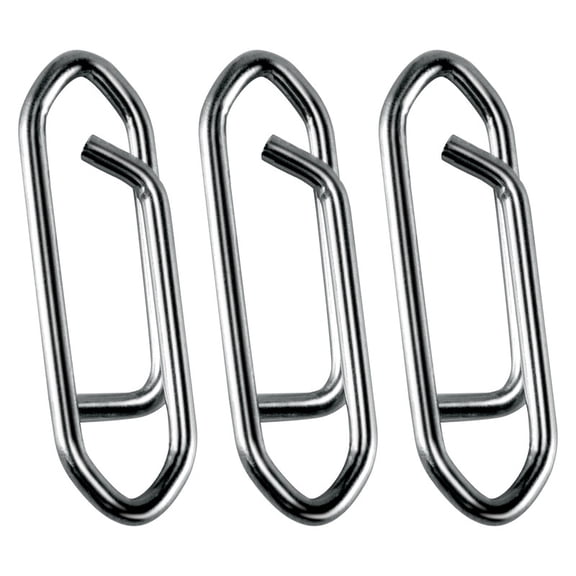 50 Pack Fishing Power Clips Stainless Steel Speed Clip Quick Change Fast Link Fishing Snap Connector Freshwater Saltwater Quick Snap Crankbait Tackle