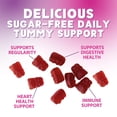 thumbnail image 6 of Fiber Gummies – Sugar Free Prebiotic Plant-Based Fiber 4g per Serving Supplement - Improved Soluble Formula Supports Digestive Health & Regularity - Non-GMO, Natural Berry Flavor Chewable, 60 Gummies, 6 of 10