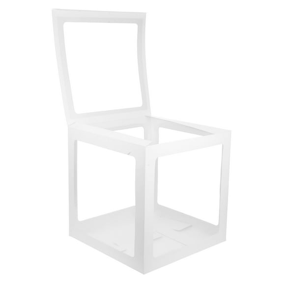 HONMEET 1Pc White PVC and Paper Balloons Packing Box for Wedding and Birthday Events