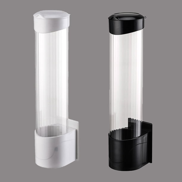 Dispensador de Agua de Plástico Colgante para Vasos de Papel | Portavasos Desechable con Soporte Adhesivo | Capacidad para 70 Vasos, Ideal para La Cocina de La Oficina o para Fiestas de Halloween
