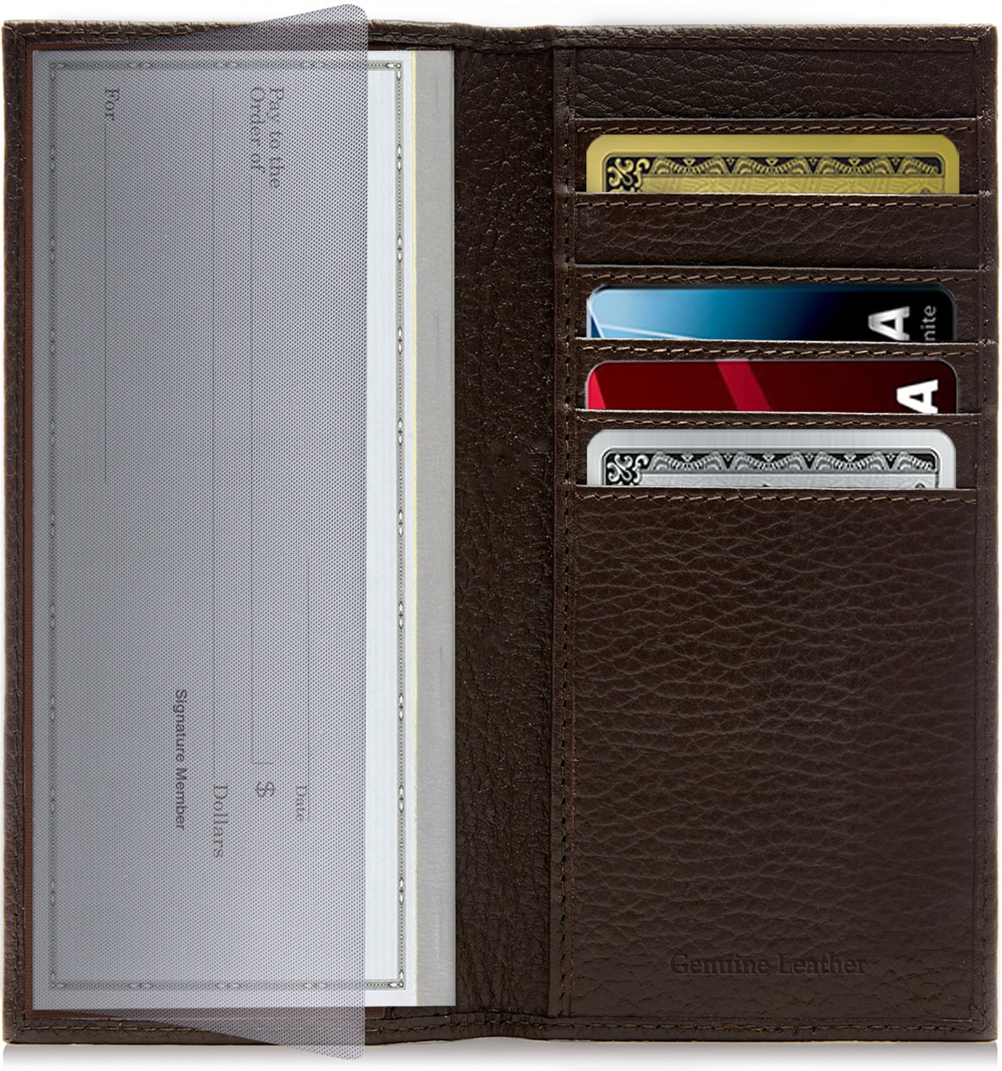 Access Denied - Genuine Leather Checkbook Cover For Men And Women