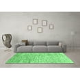 thumbnail image 3 of Ahgly Company Indoor Square Abstract Emerald Green Modern Area Rugs, 7' Square, 3 of 4