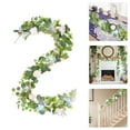 thumbnail image 2 of Twfbrm 5.9FT Flower Garland Artificial Butterfly Vines Flowers Garland for Bedroom, Greenery Hanging Flower Vines Floral Garland Decorations for Wedding Party Wall Room Decor, 2 of 7