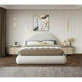 thumbnail image 5 of Pemberly Row Modern / Contemporary Soft Cream Teddy Fabric King Bed, 5 of 14