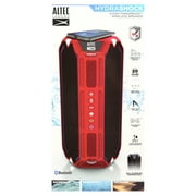 Altec Lansing HydraShock Everythingproof Portable Wireless Bluetooth Speaker, Red, 20 Hrs Playtime, IP67 Waterproof, LED Lights