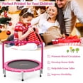 thumbnail image 5 of Costway Kids Trampoline Rebounder, Pink, 27.5'' x 12.5'' x 3", 5 of 12
