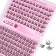 thumbnail image 3 of Extensiones de pestañas naturales Alice, 144 unidades, 9-11 mm, cortas, individuales, tenues, hechas a mano., 3 of 9