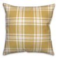 thumbnail image 2 of Creative Products Distress Plaid Yellow 16 x 16 Indoor / Outdoor Pillow, 2 of 2