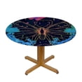 thumbnail image 3 of WYYP Butterfly Flowers Psychedelic Round Tablecloth - Full Width Single-Sided Printing - 100% Polyester Fiber - Great for Home Kitchen/Parties/Holiday Dinner White, 3 of 8