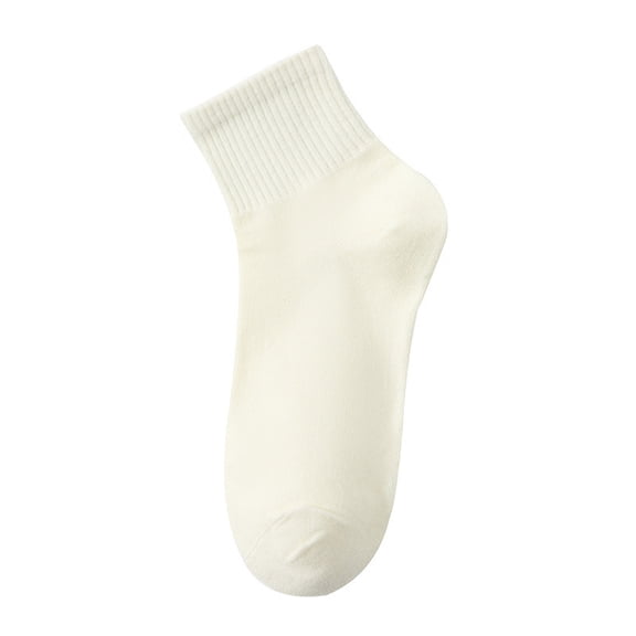 Ankle Sports Socks for Women Men, Breathable Lightweight Low Cut Athletic Socks, Soft Cotton Blend Ribbed Cuff Moisture Wicking Thin Short Socks for Gym Running Daily Wear Beige