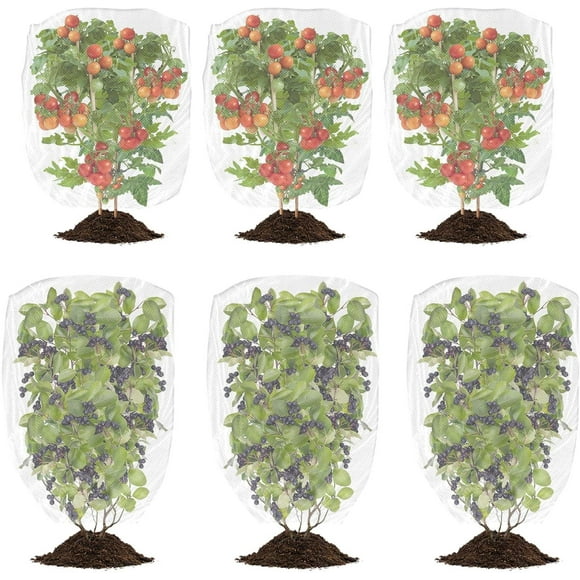 YQHWQ For protecting bushes, blueberry bushes, tomatoes, lemons, case packs, tree nets with drawstrings, Garn, for plants and vegetables, bird cover bags