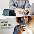 thumbnail image 2 of Allytechgroup Magnetic Compatible for iPhone 14 Plus Wallet Case, Detachable Cards Holder Wireless Charing Support Shockproof Protective Phone Cover for iPhone 14 Plus, Green, 2 of 9