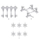 thumbnail image 4 of Advancent Adorno de gota de copo de nieve, decoración de árbol de Navidad, carámbano portátil, manualidades DIY, decoración de ciervos de Kits de decoración para fiestas Llave, 4 of 6