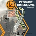 thumbnail image 2 of Magnet Me Up Support Our Troops Military Camouflage Patriotic Ribbon Magnet Decal, 3.5x7 Inches, Heavy Duty Automotive Magnet for Car Truck, 2 of 2