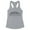 Heather Grey, variant on Skyline Boston Massachusetts Tank Top Fitted Racerback Women's Large White