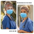 thumbnail image 3 of COEQINE Aztec Ethnic Nurse Button Headband Knotted Headbands for Women Sport Headbands for Men Stretchy Headband for Running Cycling Football Basketball Yoga Workout, 3 of 7