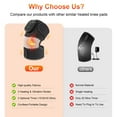 thumbnail image 4 of YUANBO Electric 3-in-1 Cordless Heated Massager with Heat for Knee Elbow Shoulder Wrap with 3 Vibration & Heating Modes (2 Pack), 4 of 8